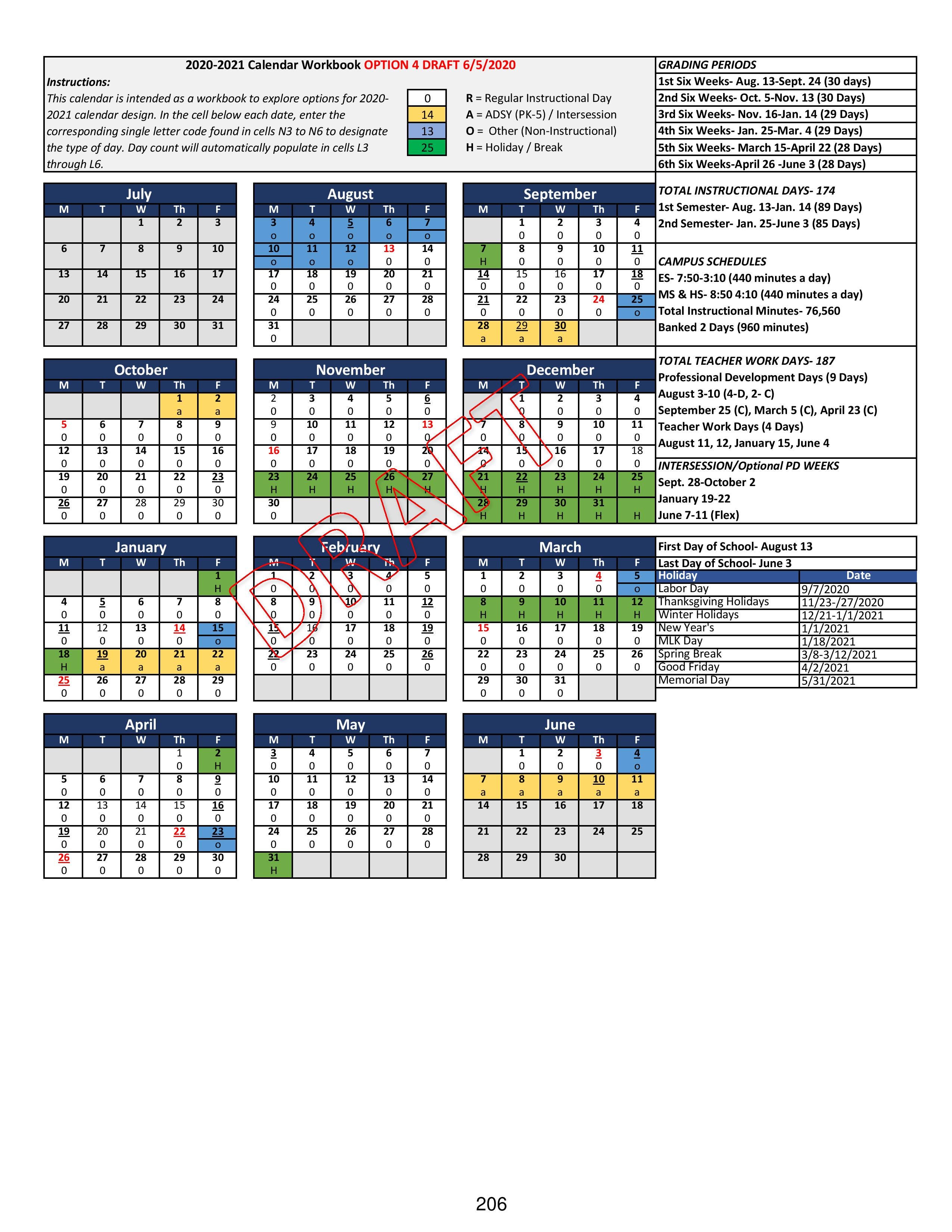 2020 And 2021 School Calendar Texas